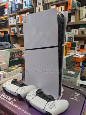 PlayStation 5 Slim Used With Two Gaming Pads
