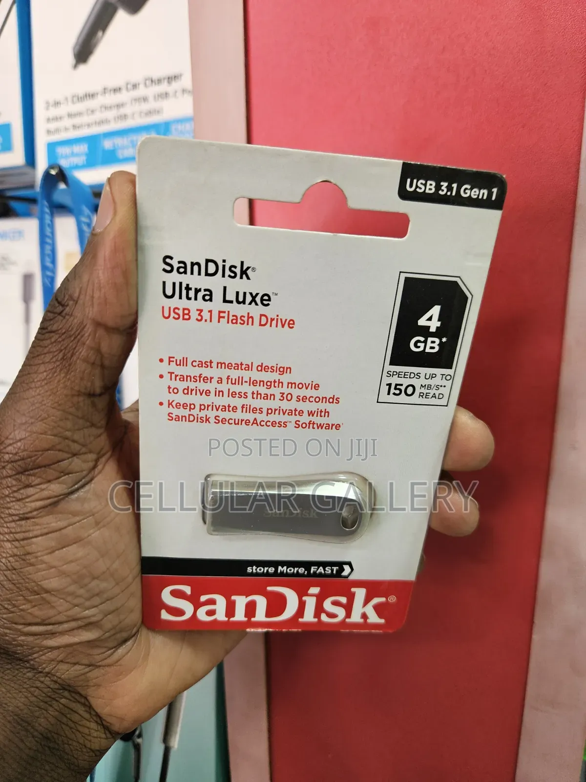 Sandisk Flash 4GB USB 3.1 METTALLIC