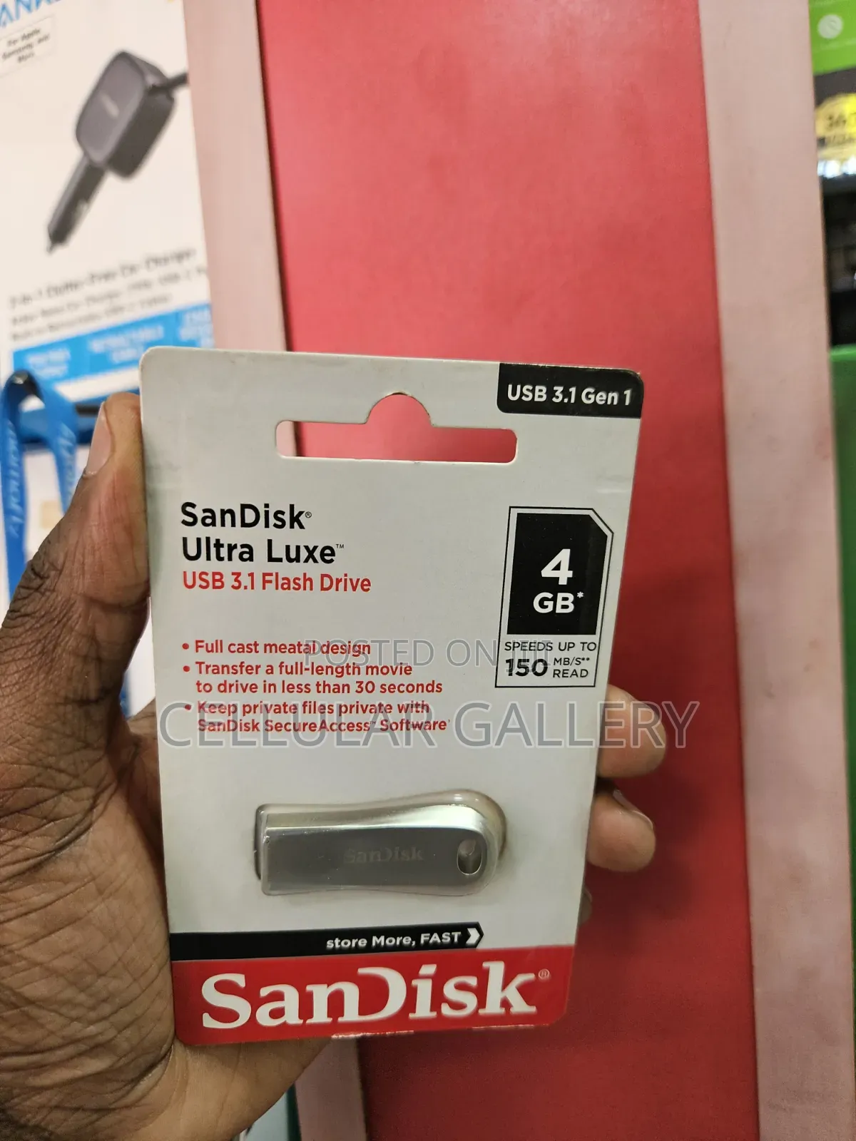 Sandisk Flash 4GB USB 3.1 METTALLIC
