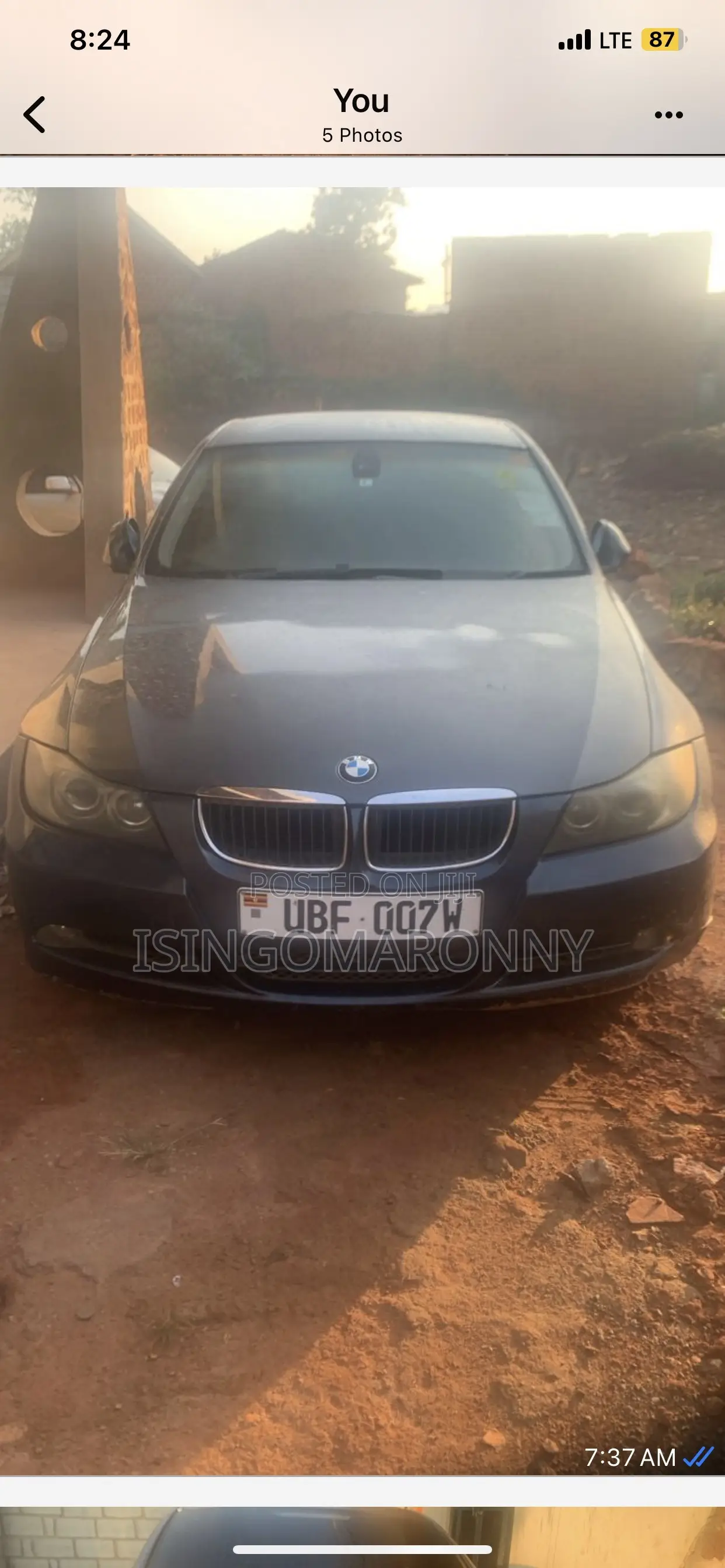 BMW 320i Wagon RWD 2013 Gray