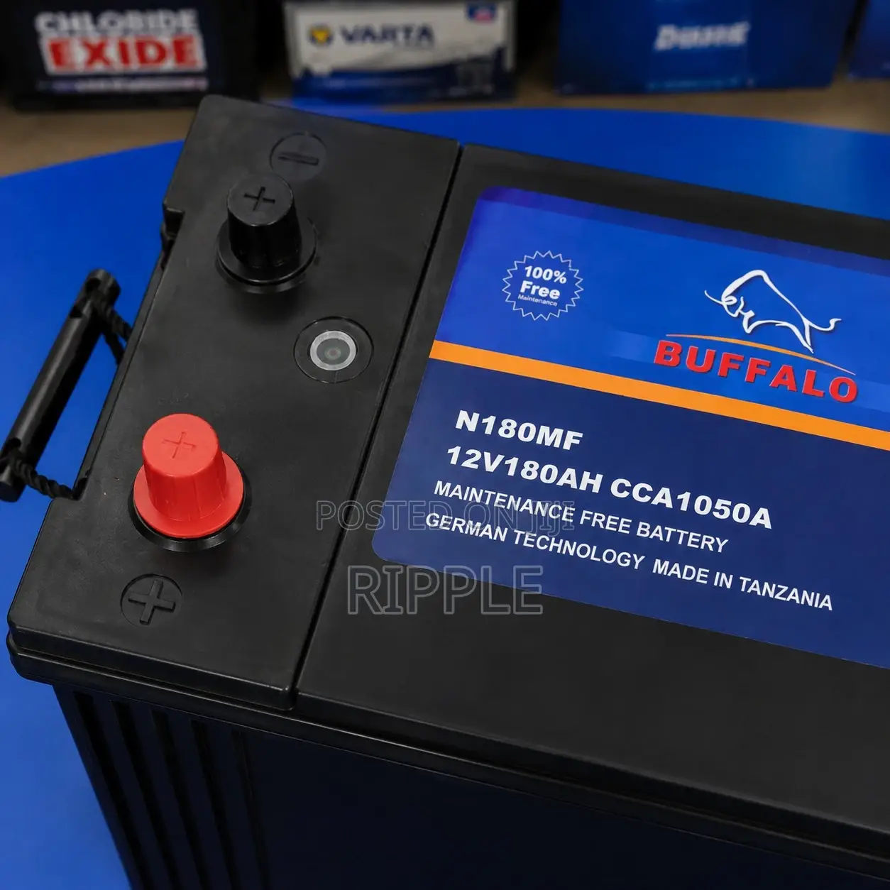 N180 180AH Buffalo Heavy Duty Car Battery