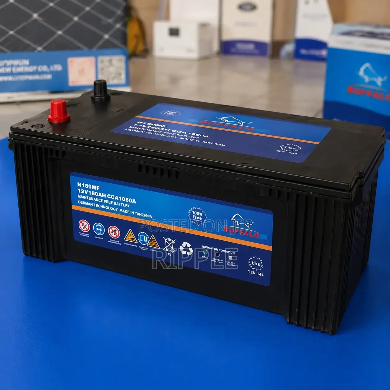 N180 180AH Buffalo Heavy Duty Car Battery