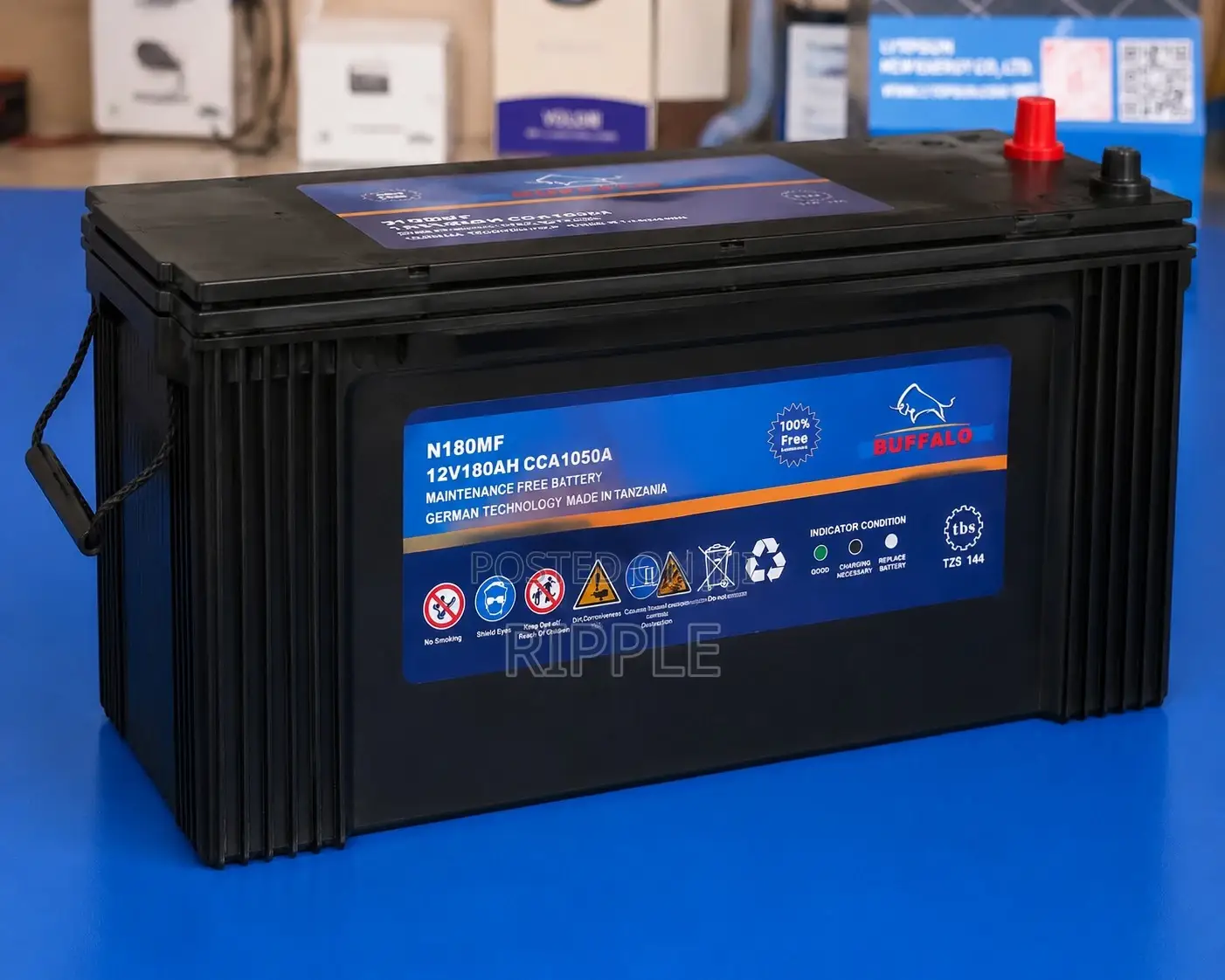 N180 180AH Buffalo Heavy Duty Car Battery
