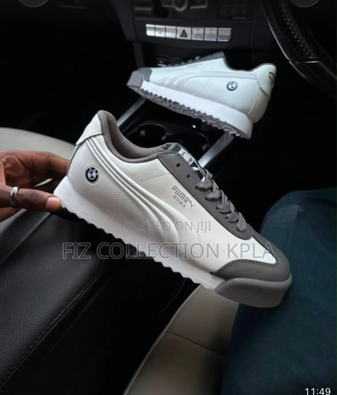 Original Puma Roma BMW Motorsport White Grey Sneakers for Men