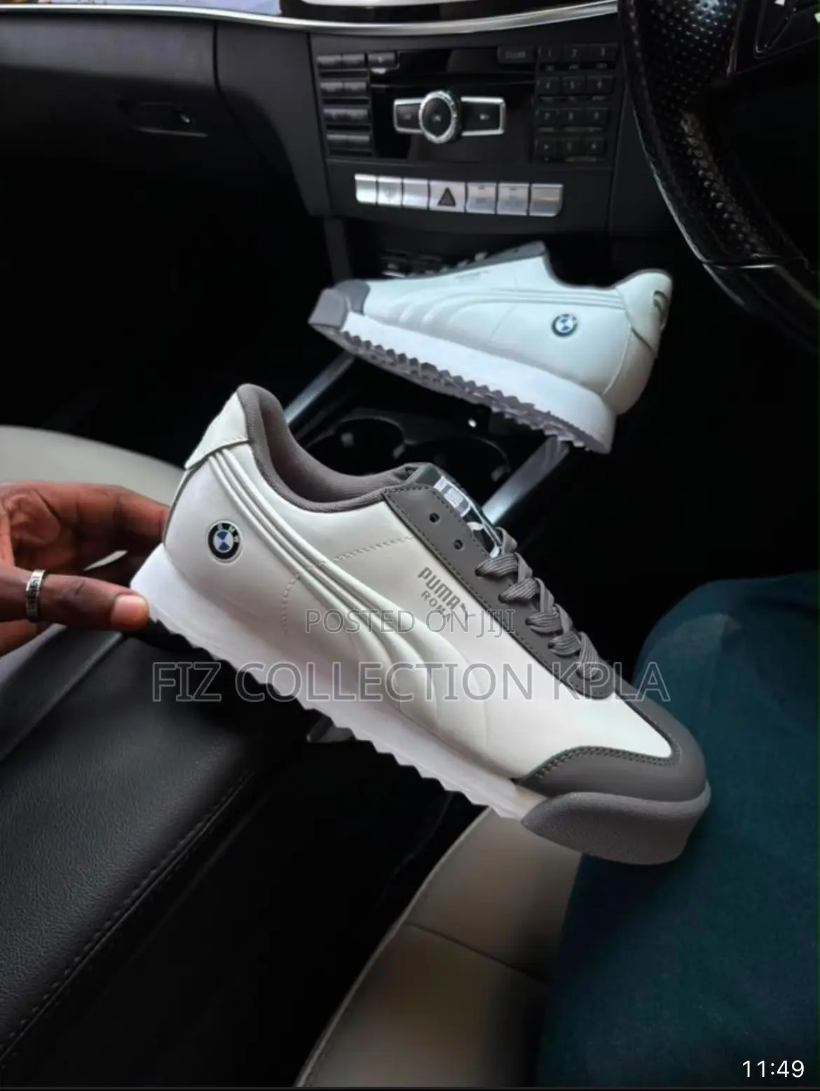 Original Puma Roma BMW Motorsport White Grey Sneakers for Men
