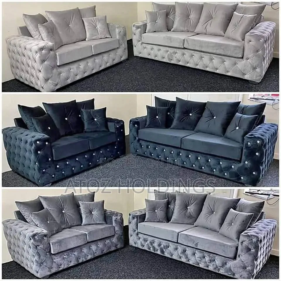 Sofa/Merryland 5 Seaters Chesterfield Sofas in All Colours 1,299,000/-