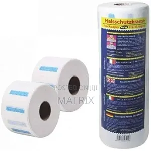 Neck Paper Roll for Barber Salon – 5 Rolls and 100 Sheets Each