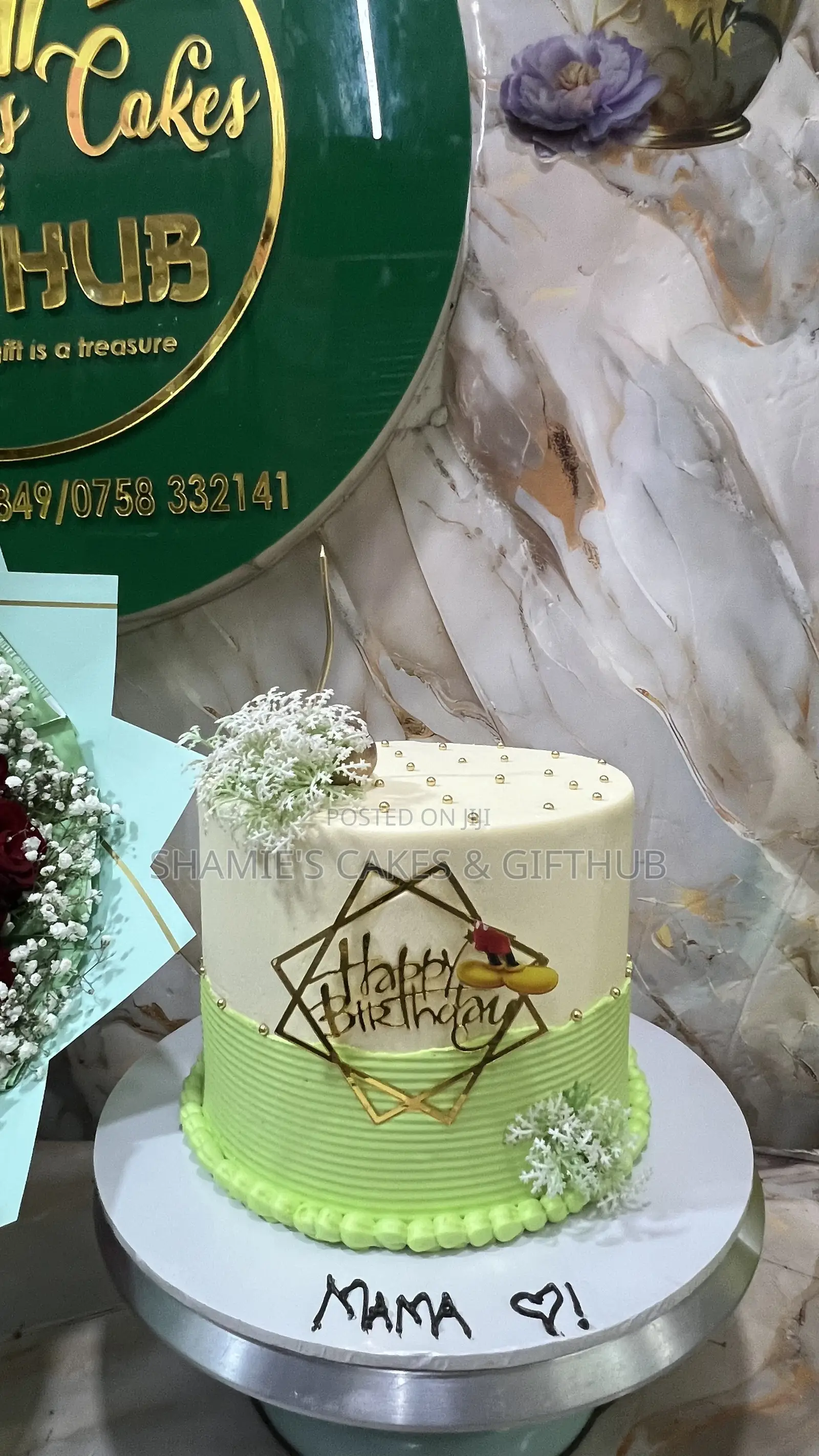 Flower Bouquet and a Cake at Affordable Prices