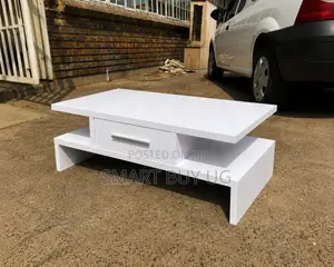 Wooden Coffee Table With Storage Drawer – Modern Design