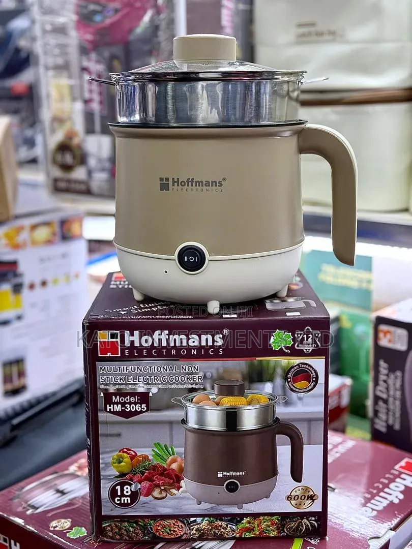 Hoffmans Electronics 18 Cm Multifunctional Non-Stick Electric Cooker