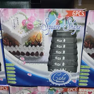 6pcs Square Non-Stick Baking Pans