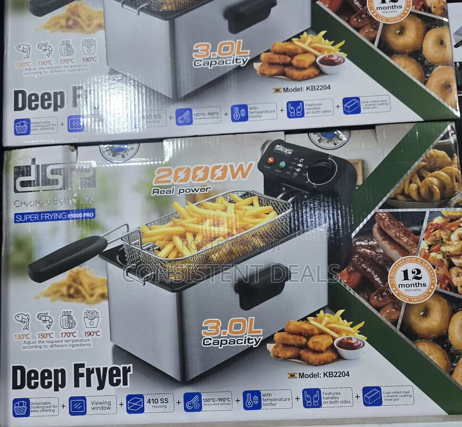 DSP Deep Fryer (Model: KB2204 3.0L