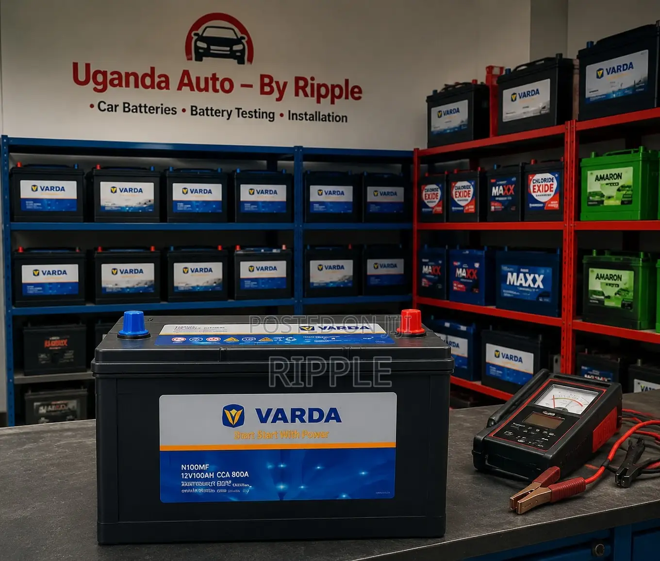 100Ah Varda N100MF 800CCA Maintenance Free Car Battery 12V