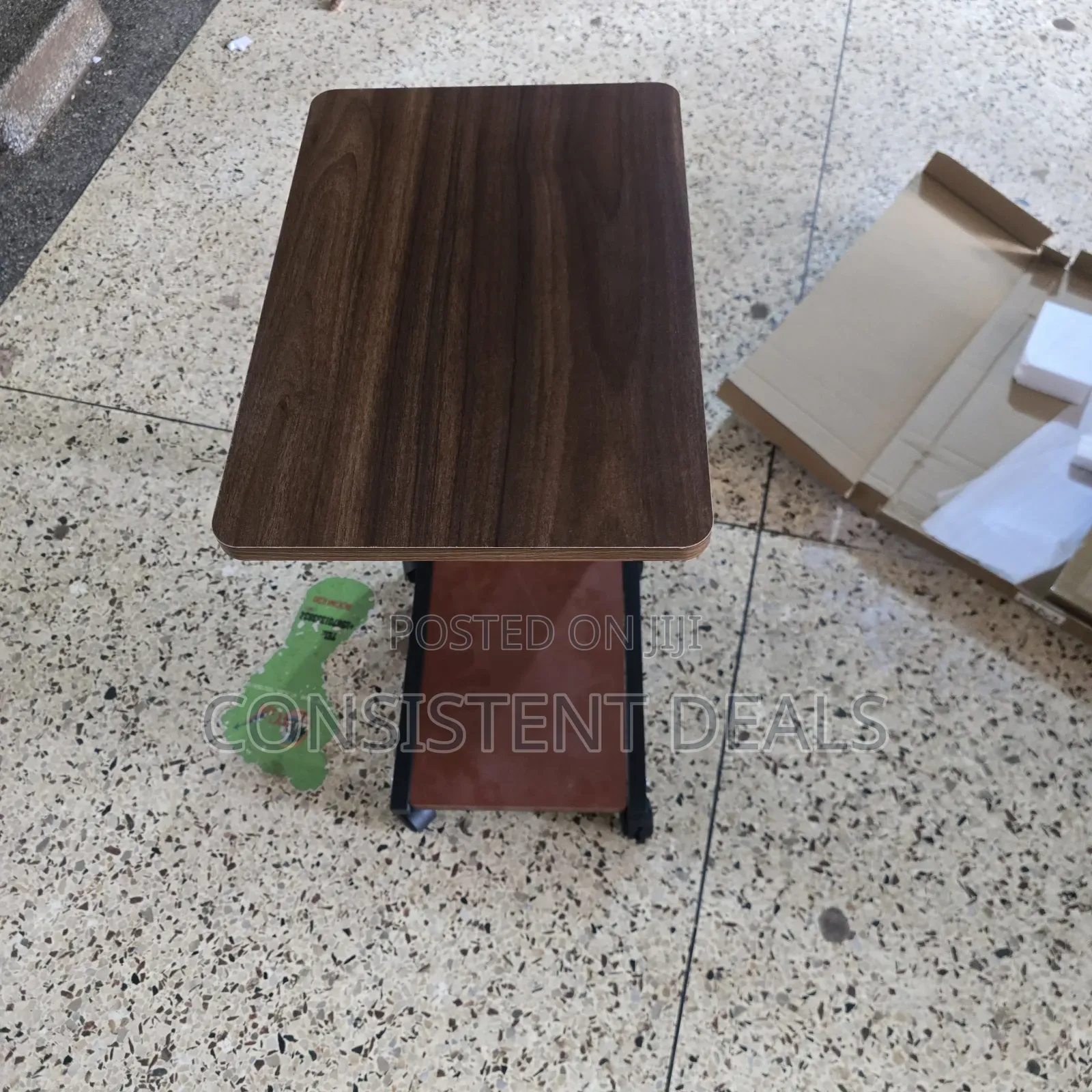 C-Shaped Mobile Side Table
