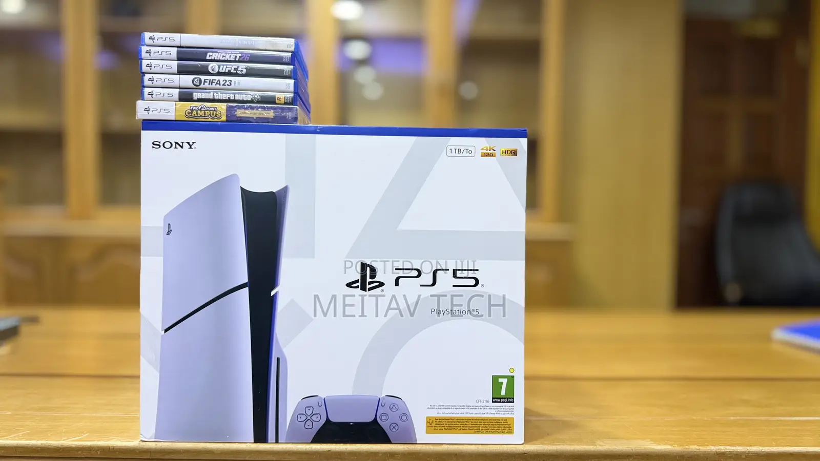 Ps5 Slim With 6 Fre Games