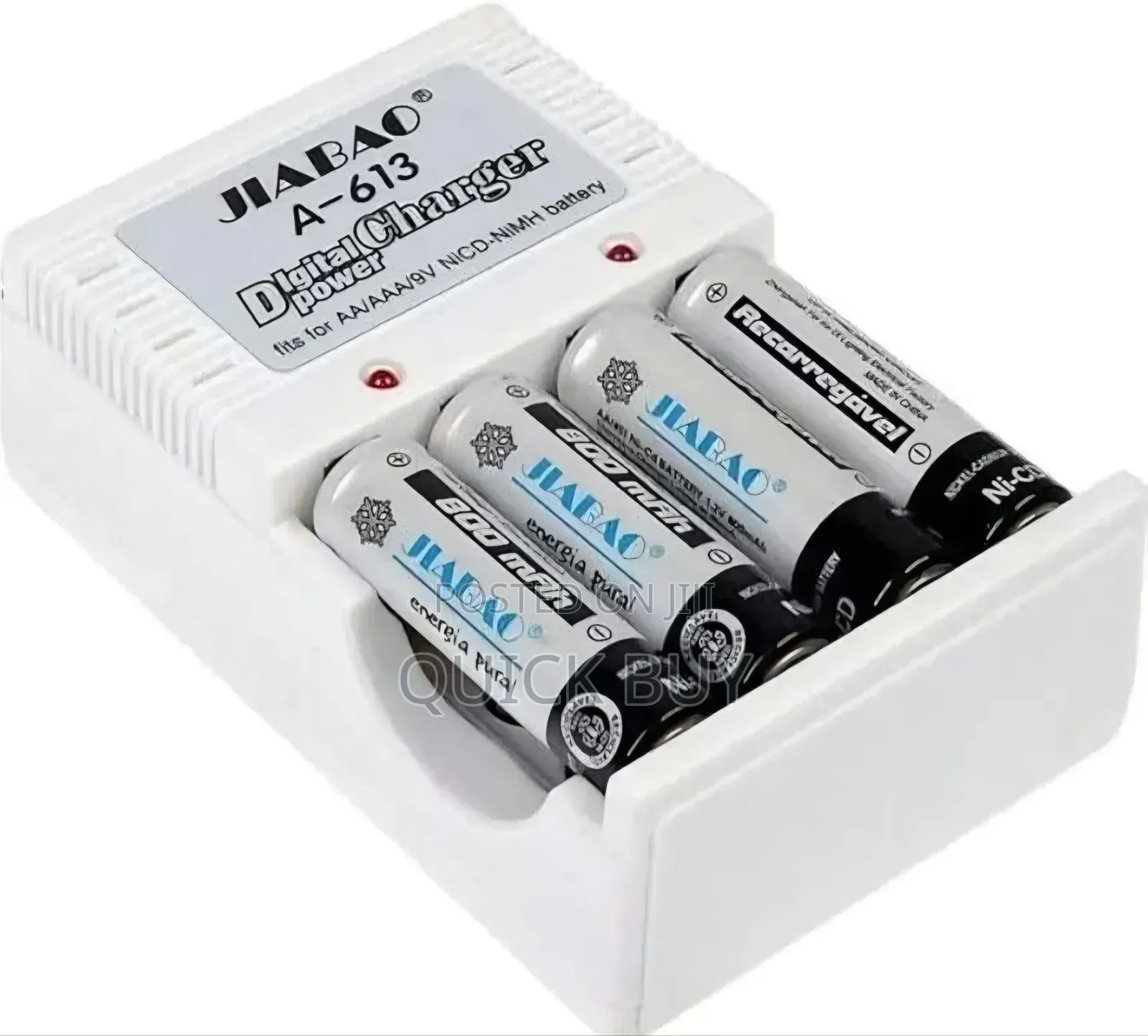 AA/AAA Battery Charger + Set of Batteries - 4 Pieces