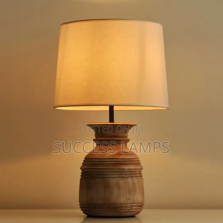 Rustic Wood Table Lamp