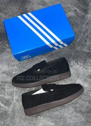 Original Adidas Handball Spezial Loafer Core Black Gum Sneakers