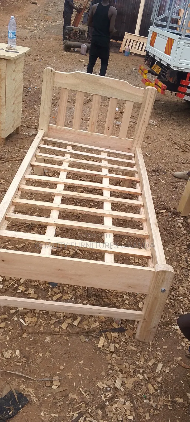 Hard Wooden 3 by 6 Bed