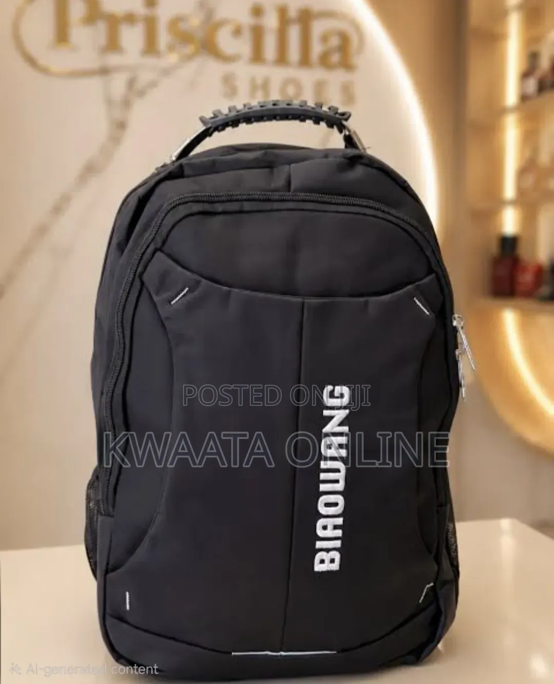 BIAOWANG Laptop Backpack –16inch Multi-Compartment Travel School Bag