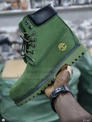 Original Timberland 6-Inch Premium Waterproof Green Boots