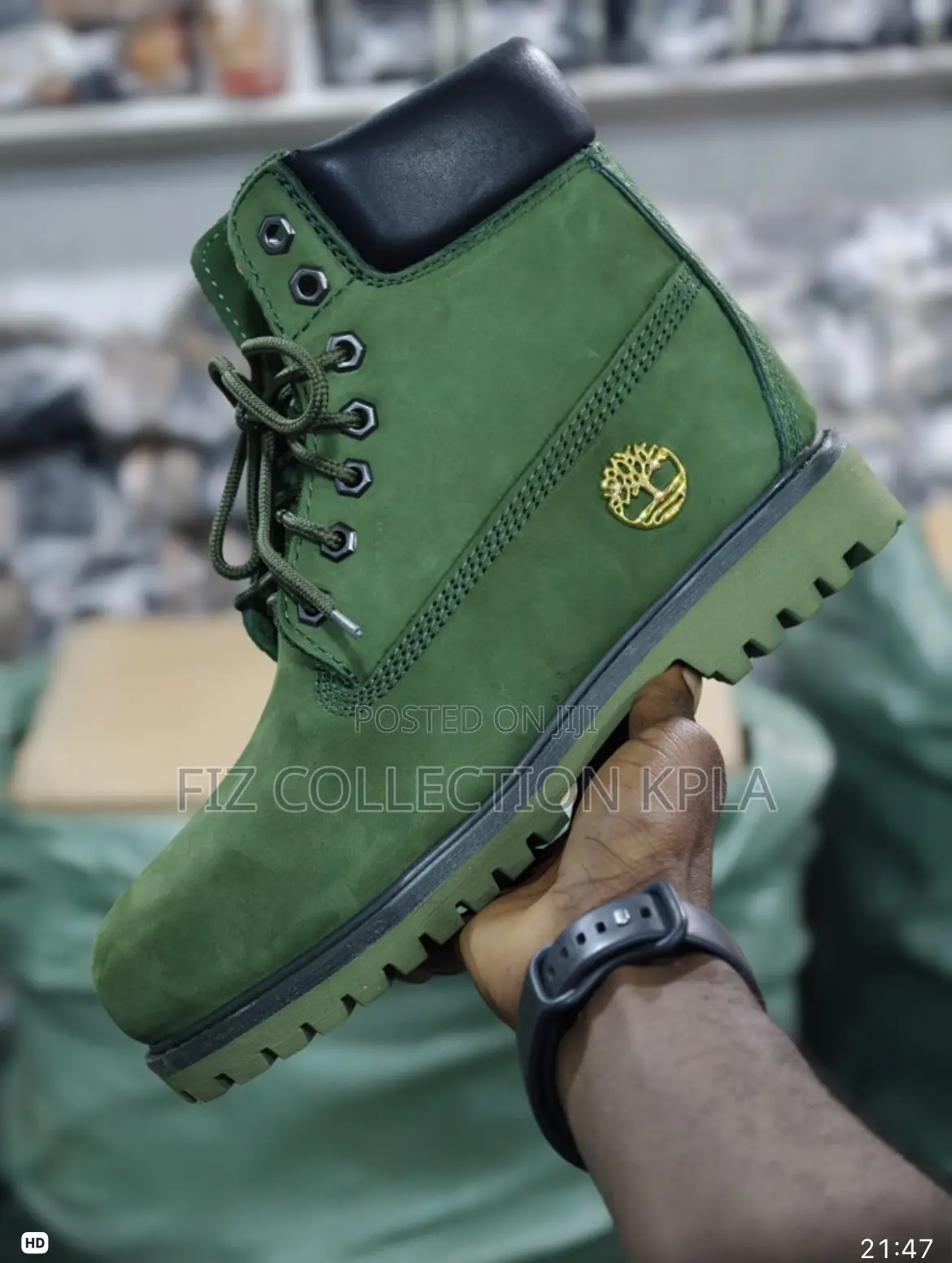 Original Timberland 6-Inch Premium Waterproof Green Boots