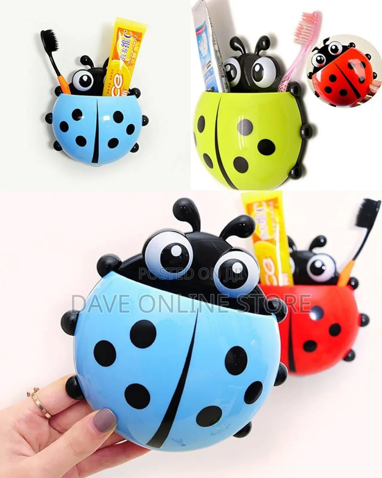 Cute Ladybug-Shaped Toothbrush Holders