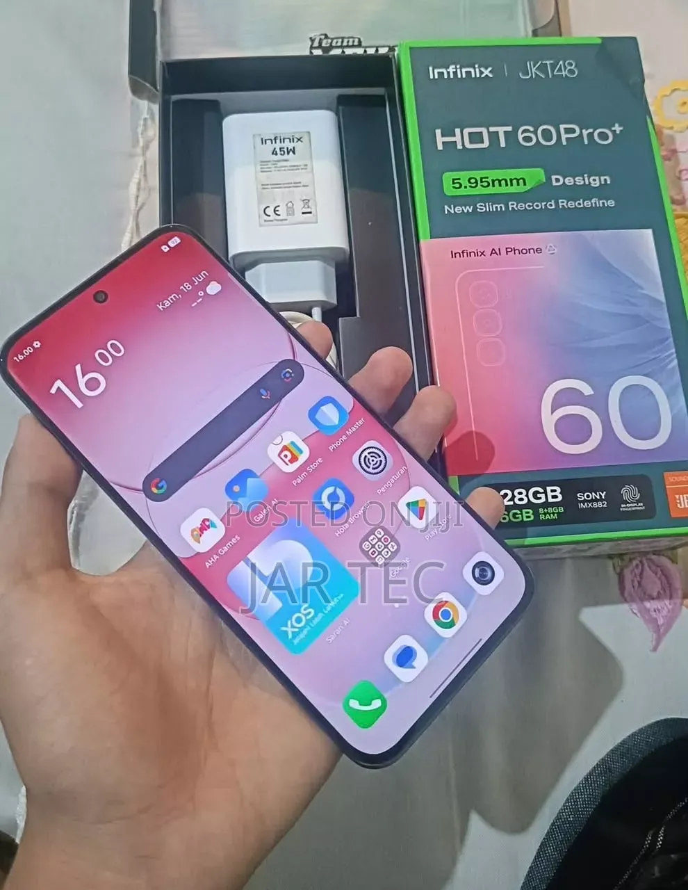 New Infinix Hot 60 Pro+ 256 GB Gray