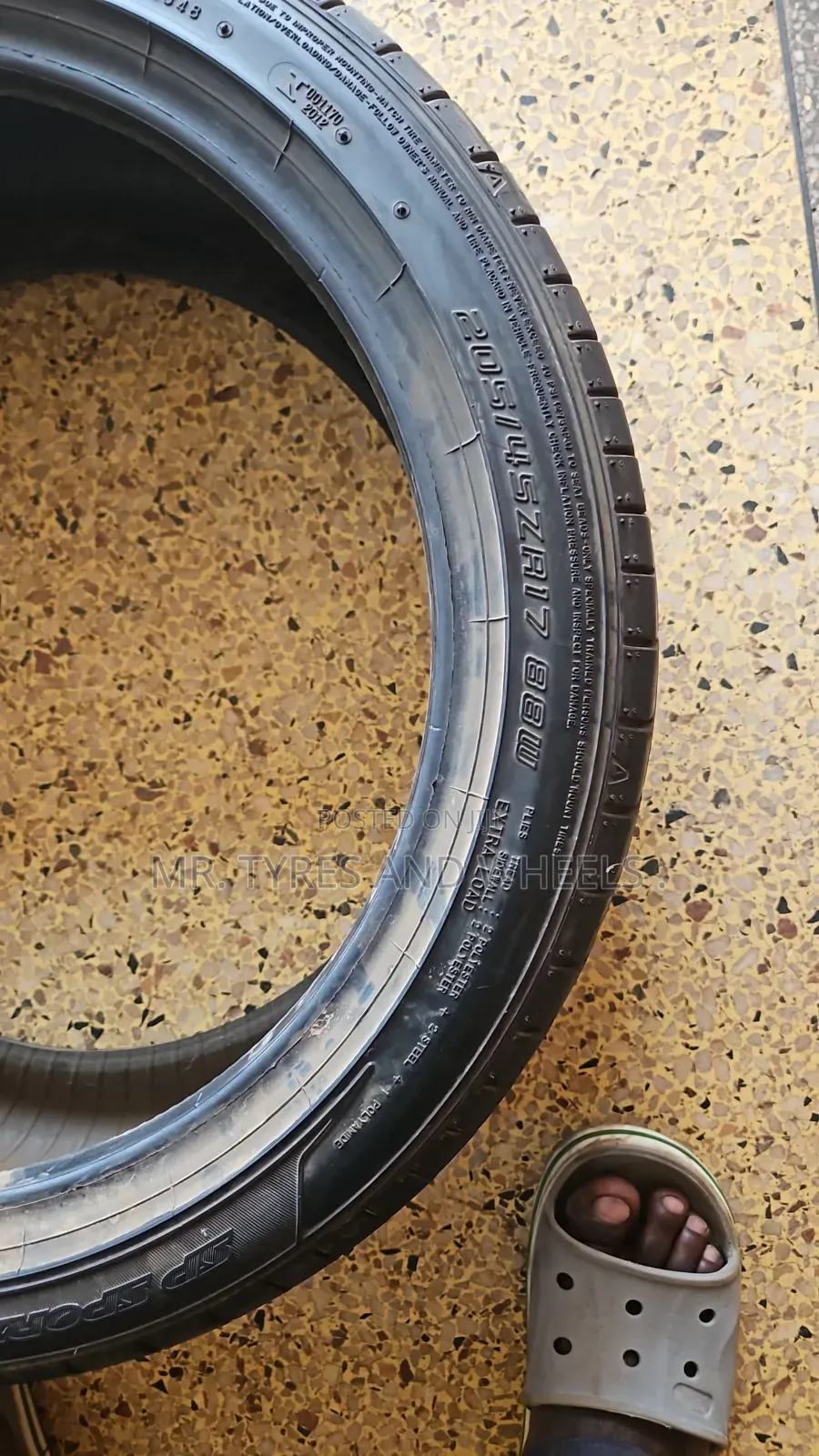 205 45 R17 Dunlop Tires Used but Still Gd Tires Contact Us for Deliver
