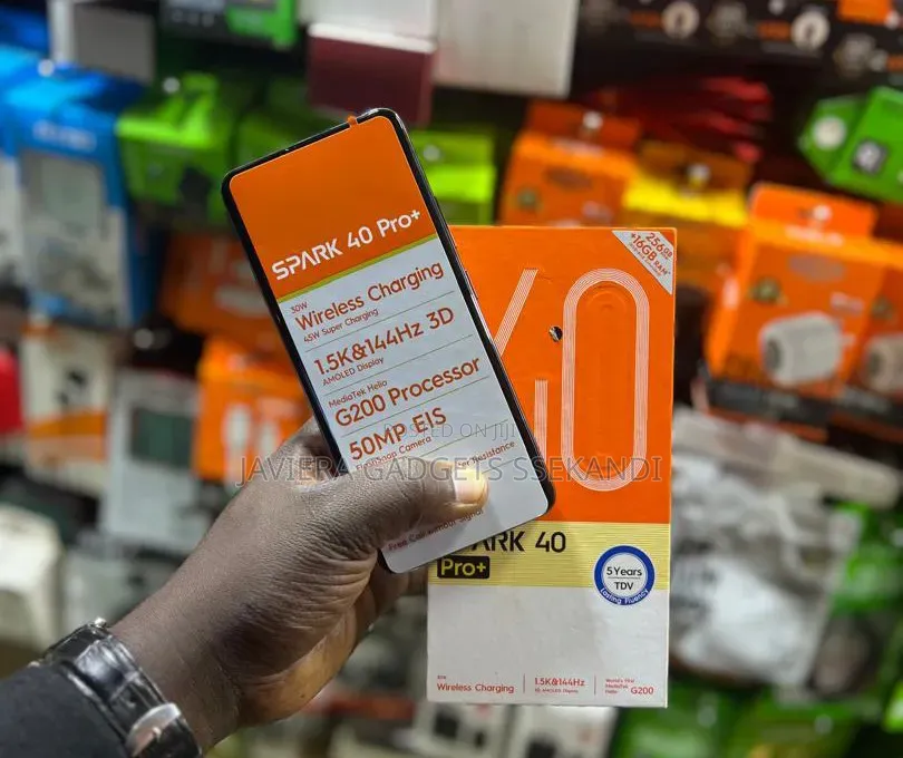 New Tecno Spark 40 Pro+ 256 GB Black