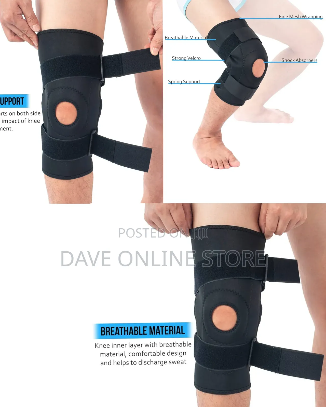 Adjustable Open-Patella Neoprene Knee Brace