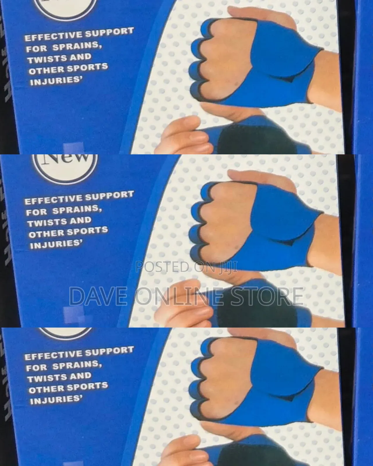 Blue Neoprene Half-Finger Fitness Gloves