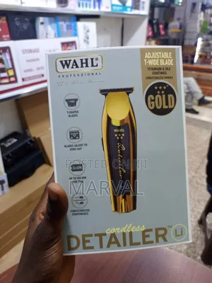 Wahl Gold Cordless Detailer Li - With Extra Wide T-Blade