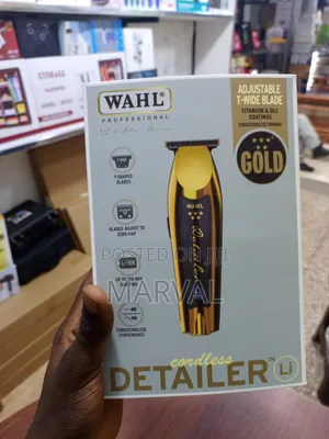 Wahl Gold Cordless Detailer Li - With Extra Wide T-Blade