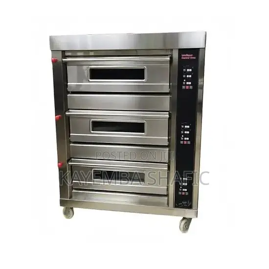 3-Deck 6-Tray Commercial Electric Baking Oven - Stainless Steel