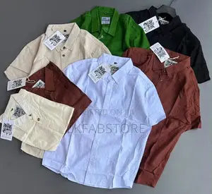 Shortsleeved Linen Shirts for Men