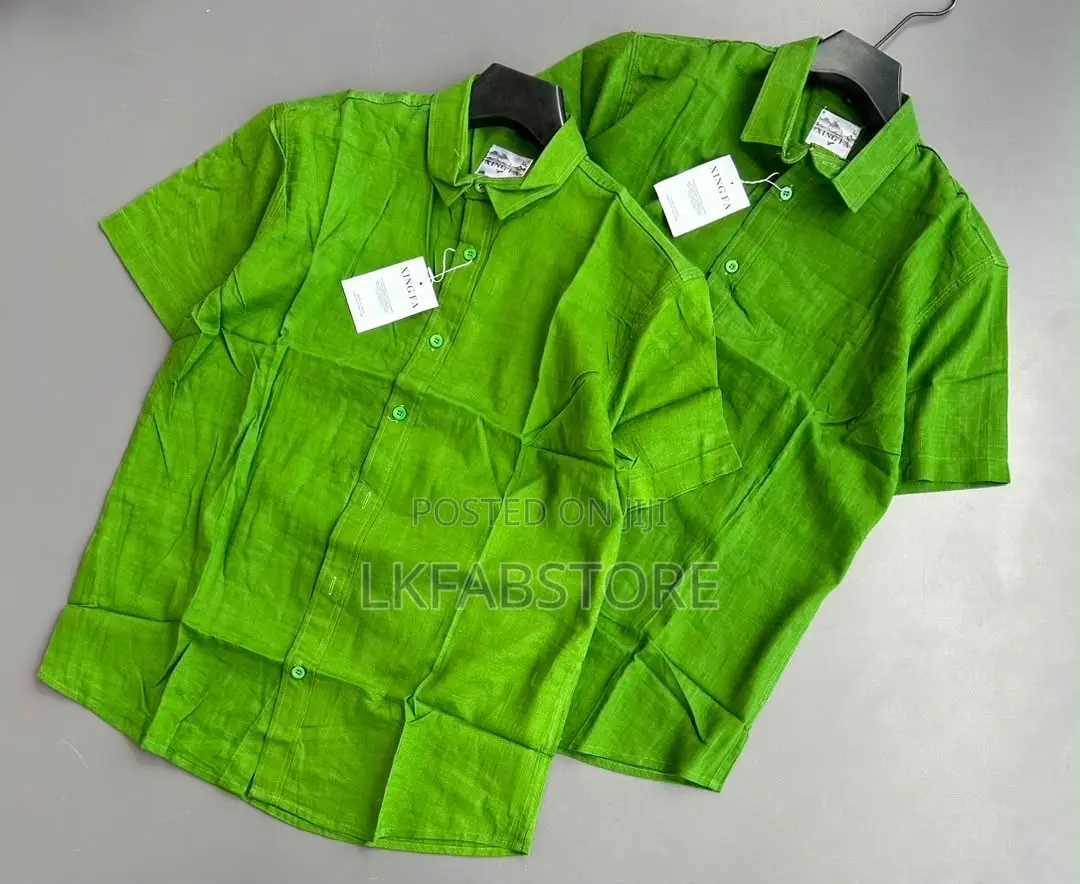 Shortsleeved Linen Shirts for Men