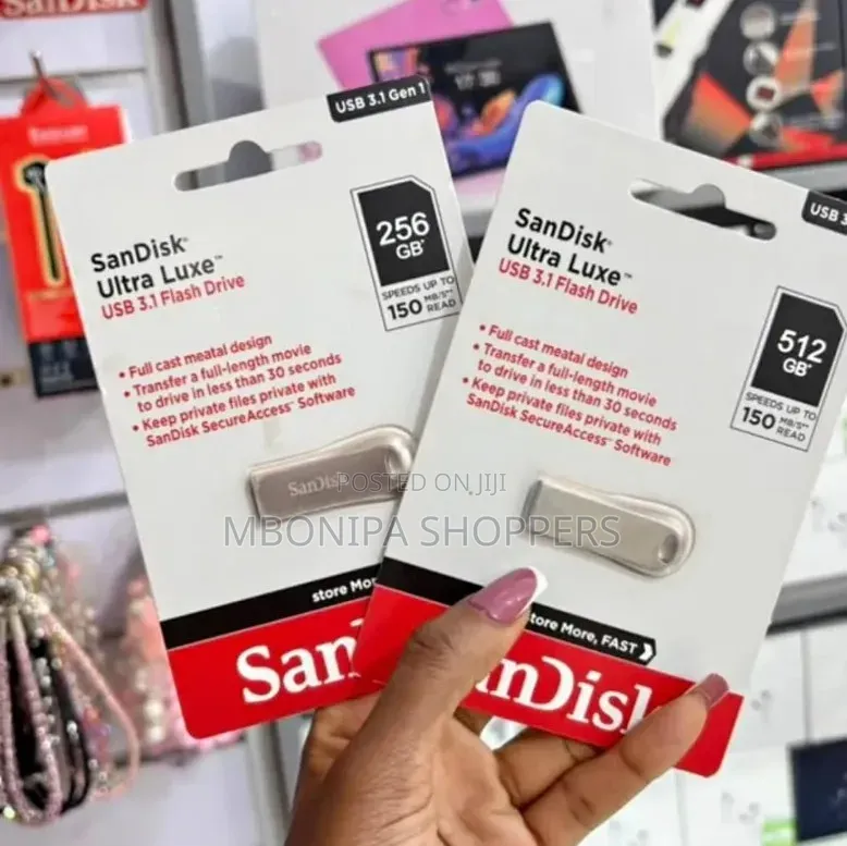 SanDisk Ultra Luxe USB 3.1 Flash Drive – 256GB