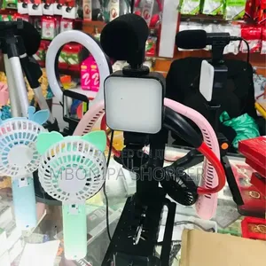 Video Making Kit- Tripod Stand-Microphone-Led Light