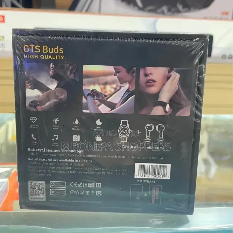 Hie- Q GTS Buds TWS Japan Smart Watch Brown