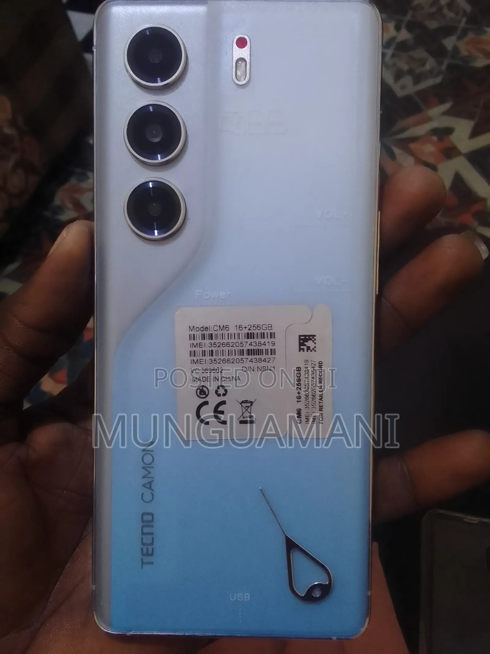 New Tecno Camon 40 256 GB Blue