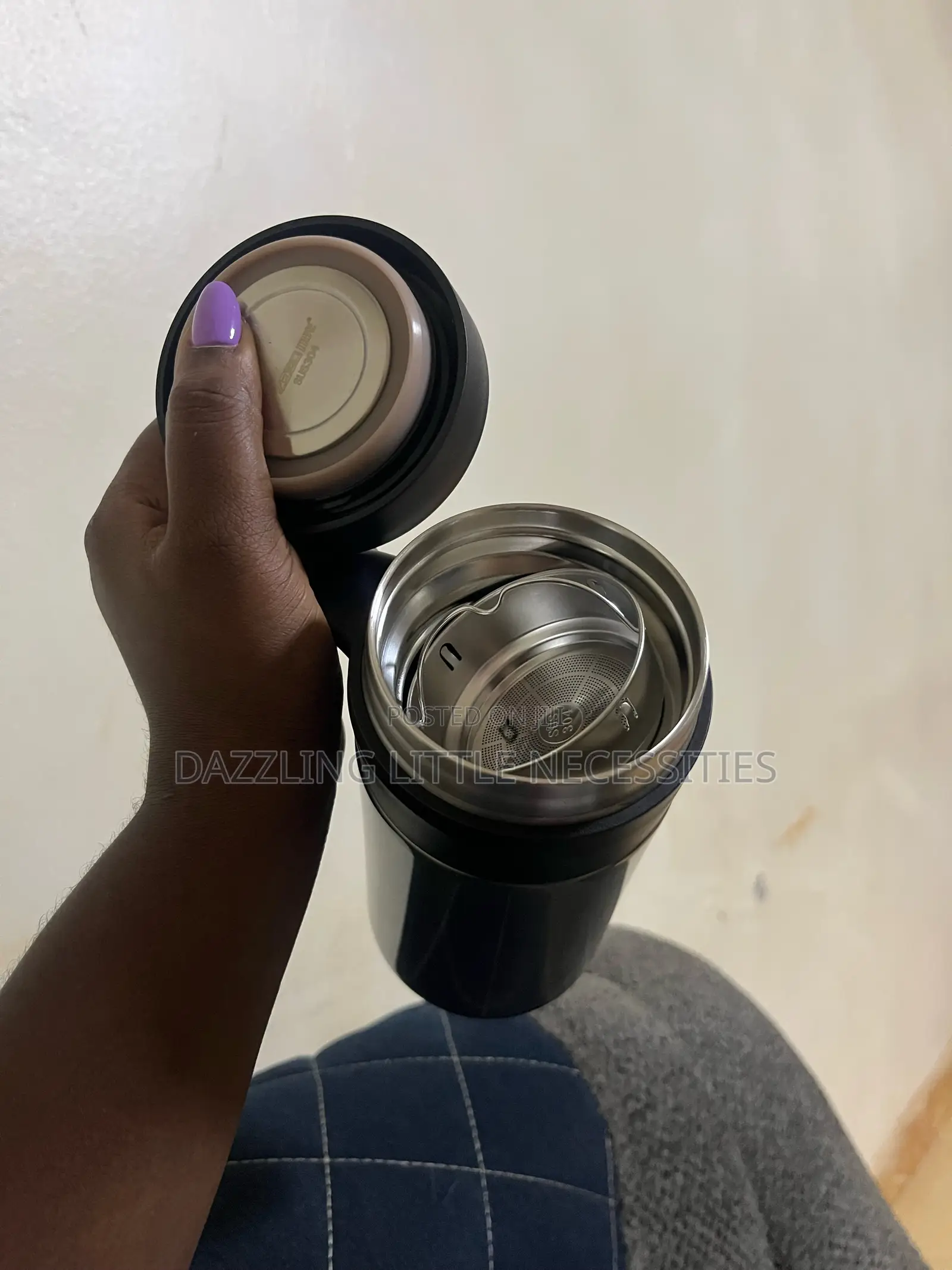 ZEGO Stainless Steel Vacuum Insulated Travel Mug - 520mls (Gray)