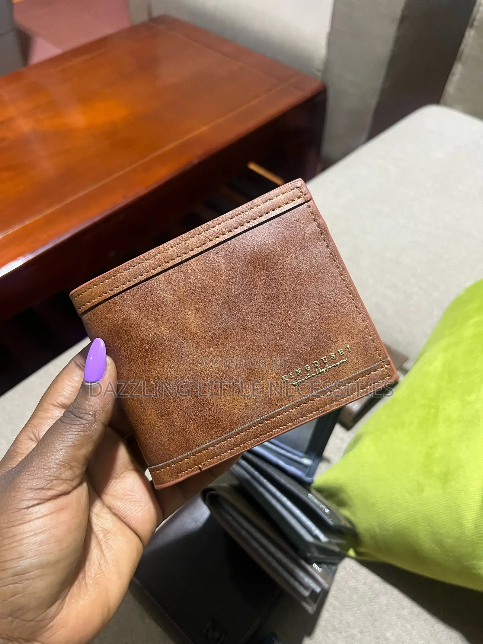 King Dushi Vintage Brown Wallet for Men