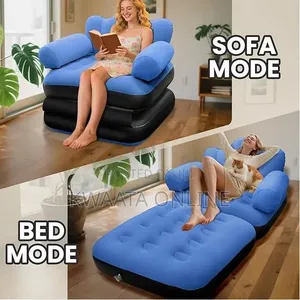 2in1 Inflatable Chair Air Sofa, Blow Up Pull Out Air Mattress Wiz Pump