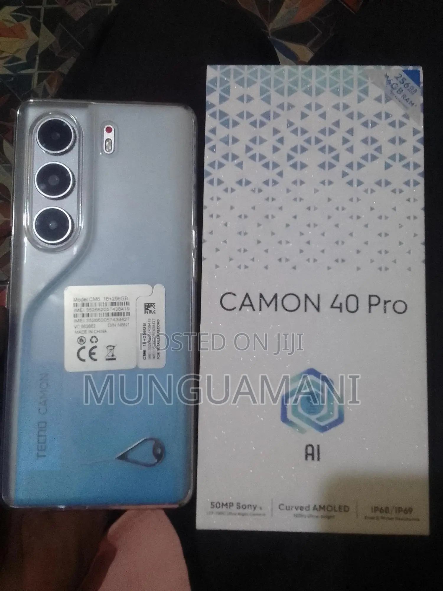 New Tecno Camon 40 256 GB Blue