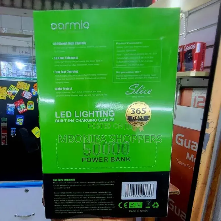 Oarmio Power Bank With Led Light