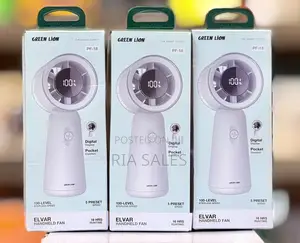 Green Lion Elvar Handheld Fan, 3000mah Rechargeable Portable Mini Fan