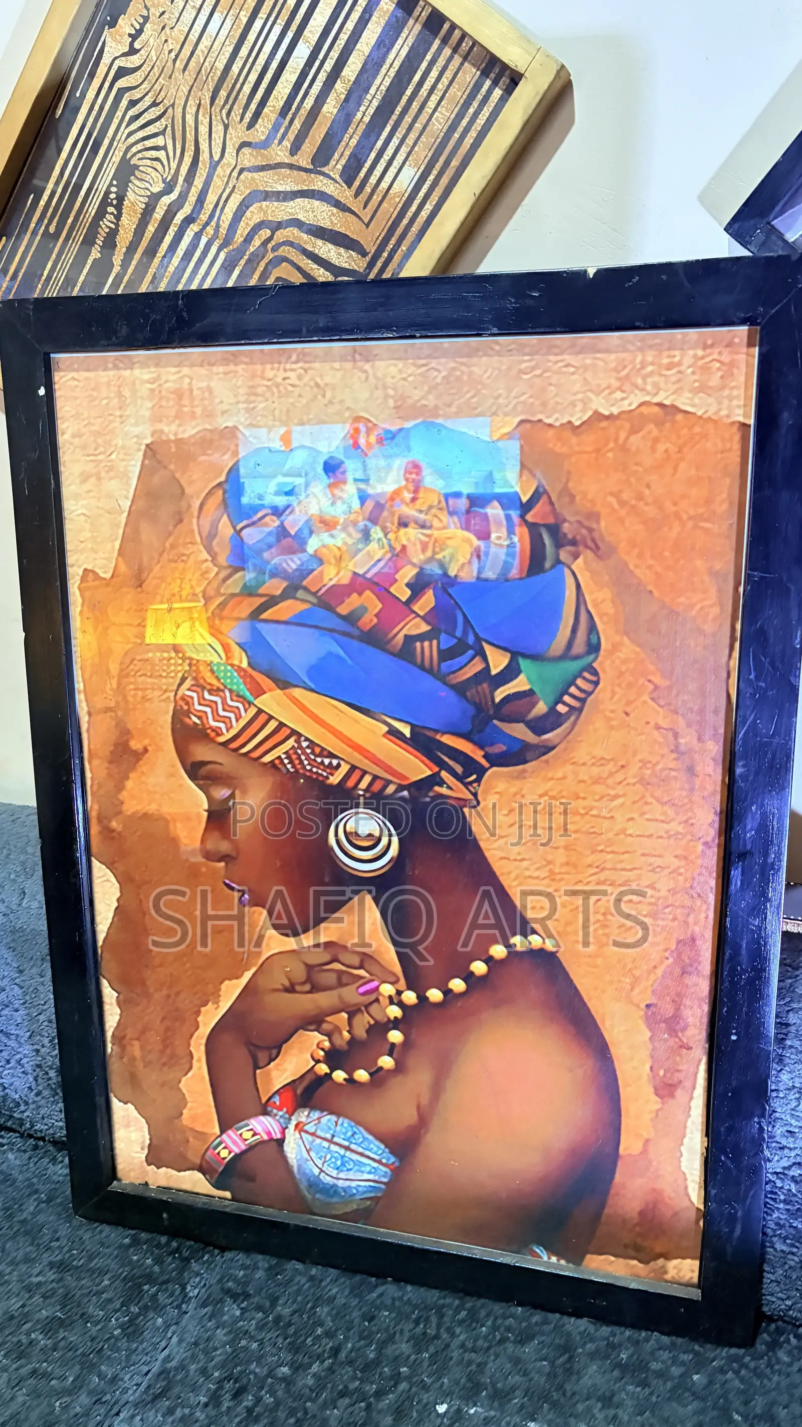 Modern African Framed Art Work