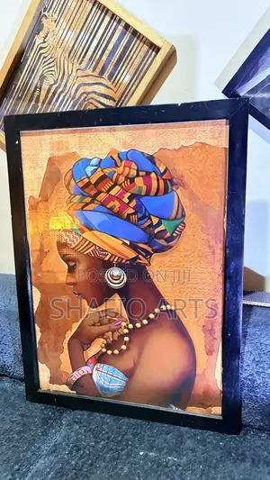 Modern African Framed Art Work