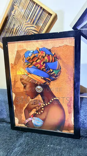 Modern African Framed Art Work